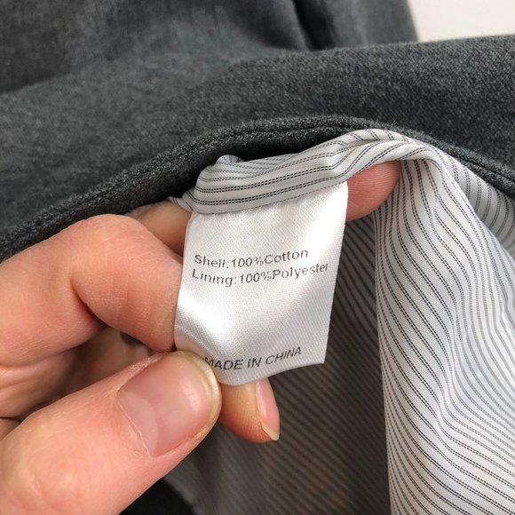 Shades of Grey by Michael Cohen Gray Lined Blazer Sport Jacket Coat 42R - Picture 6 of 7